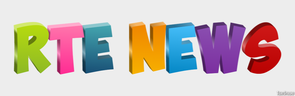 Rté News Efeito de texto