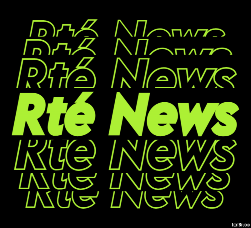 Rté News Efeito de texto