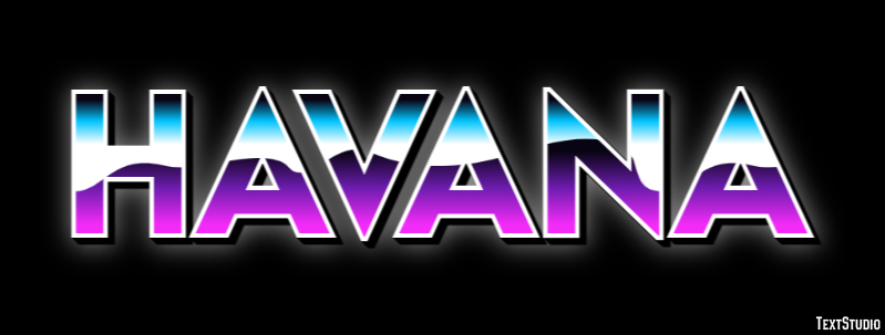 Havana Эффект текста