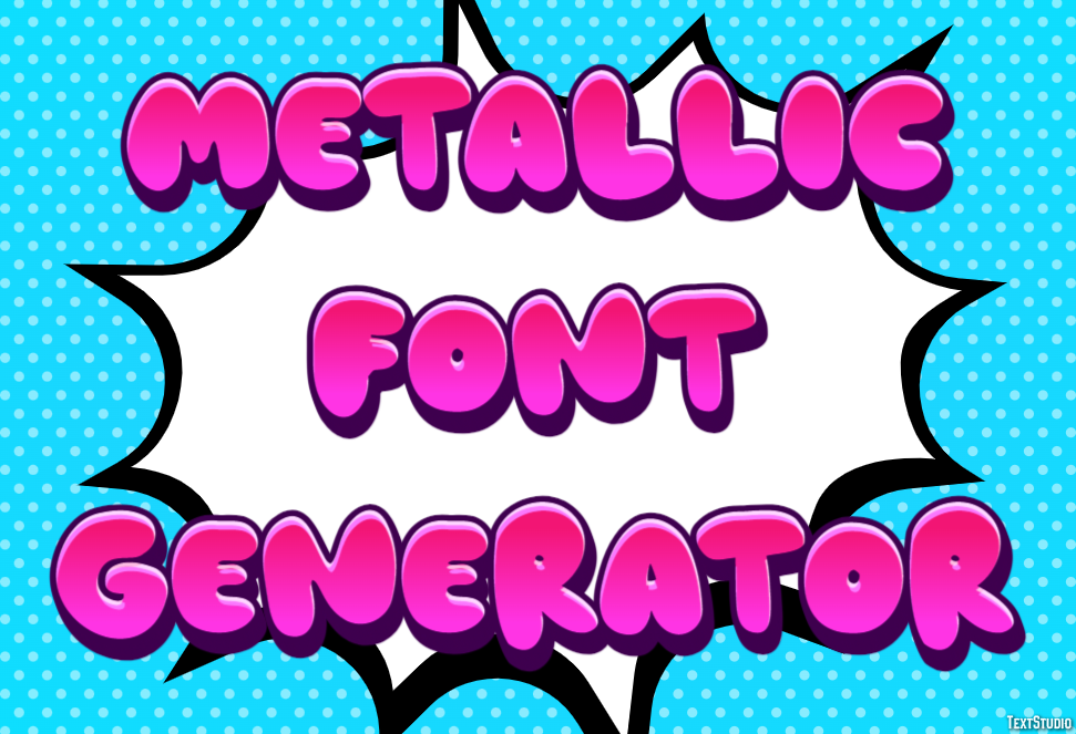 Metallic Font Generator Efekt tekstowy