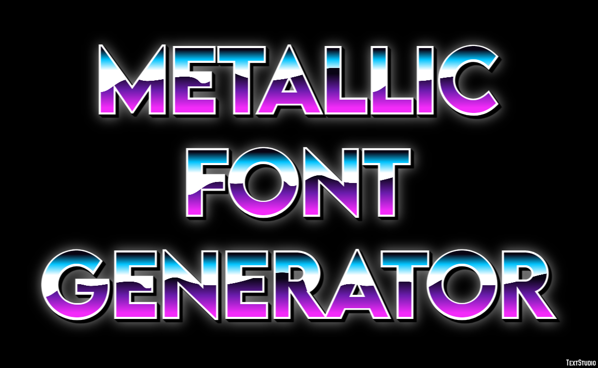 Metallic Font Generator Efekt tekstowy