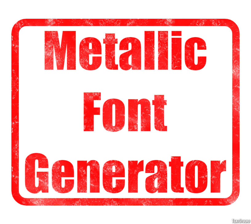 Metallic Font Generator Efekt tekstowy