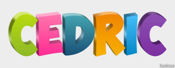 Cedric Text effect