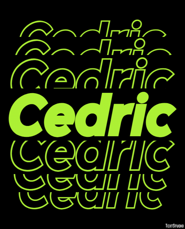 Cedric Efecto de Texto
