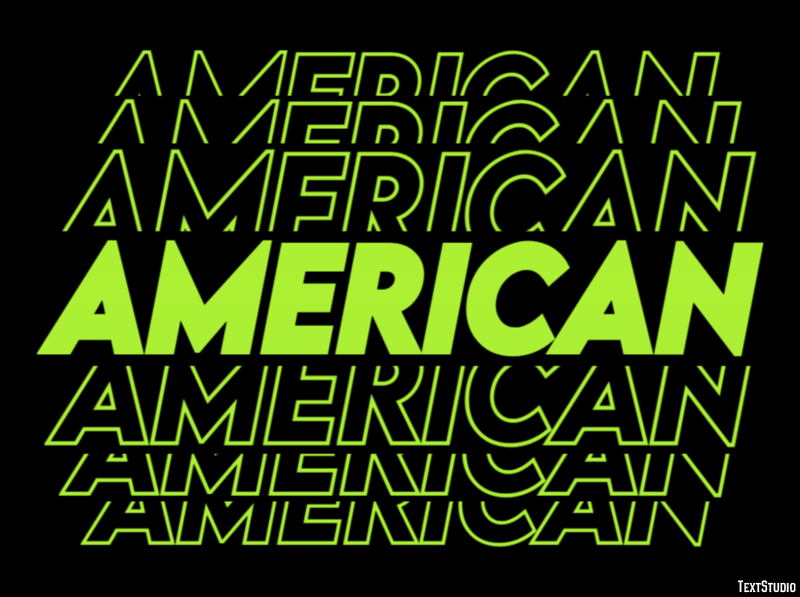 American Effet de Texte