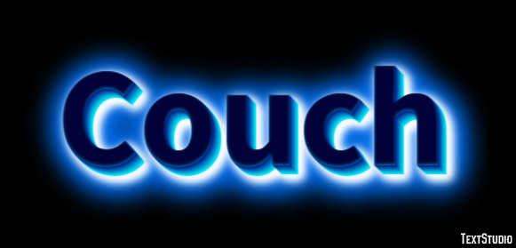 Couch Efeito de texto