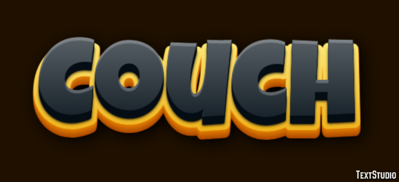 Couch Text Effect