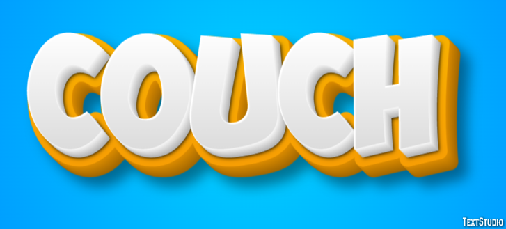 Couch Efeito de texto