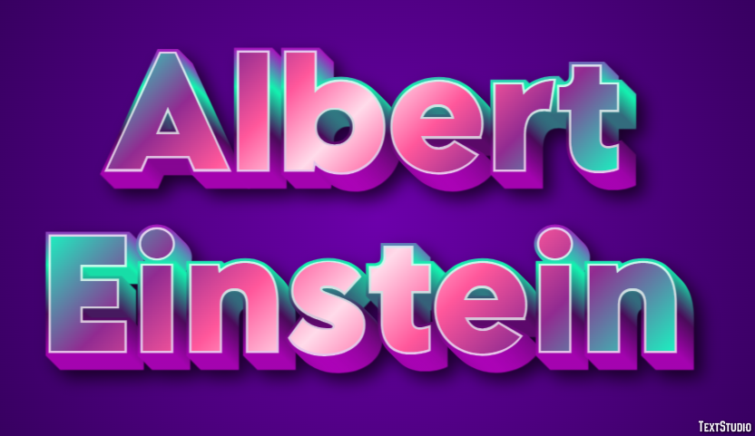 Albert Einstein Эффект текста
