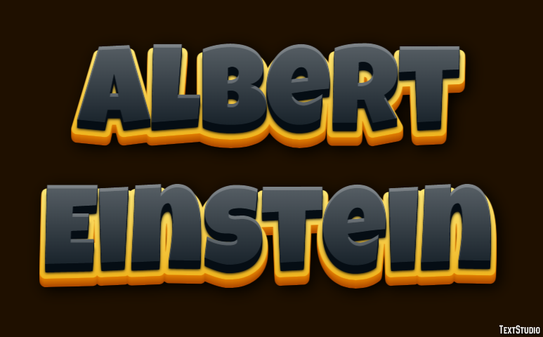 Albert Einstein Efecto de Texto
