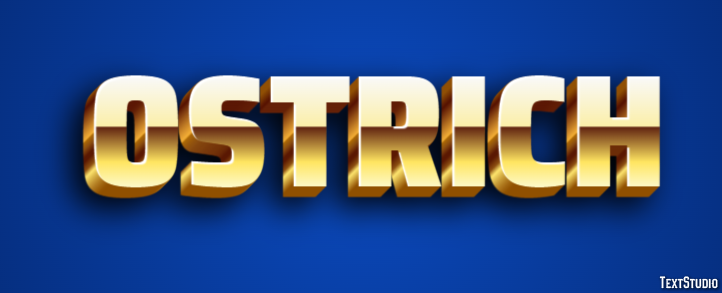Ostrich Effet de texte