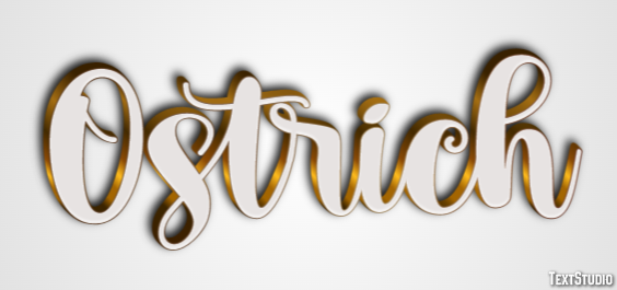 Ostrich Effet de texte