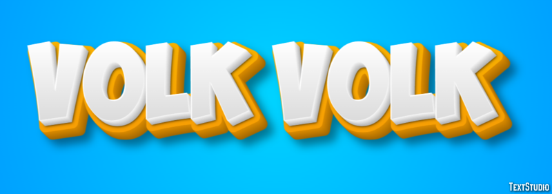 волк volk Текстовый эффект
