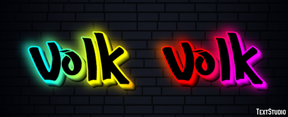 волк volk Текстовый эффект