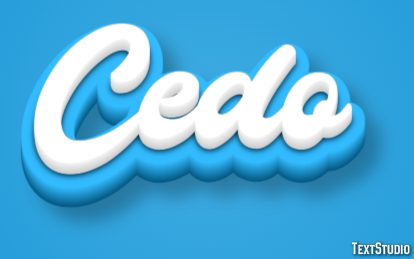 Cedo Efeito do texto