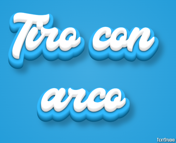 Tiro con arco Efecto de texto