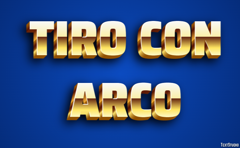 Tiro con arco Efecto de texto