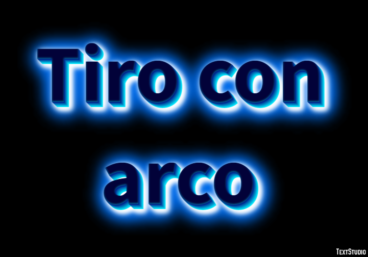 Tiro con arco Efecto de texto