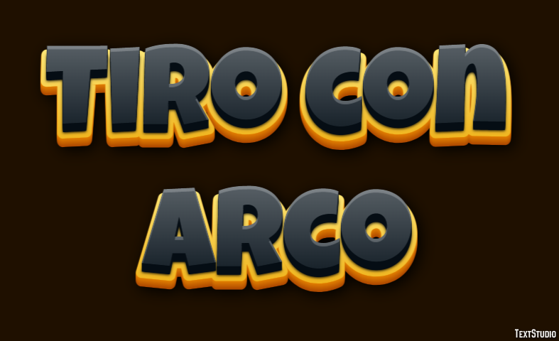 Tiro con arco Efecto de texto