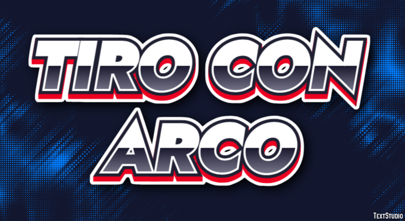 Tiro con arco Efecto de texto