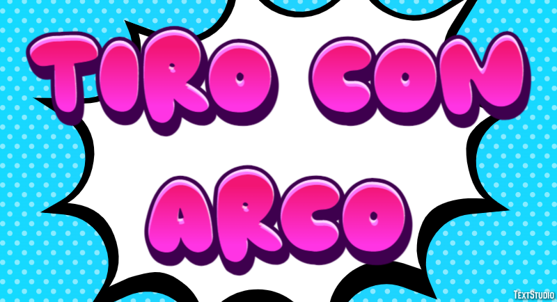 Tiro con arco Efecto de texto