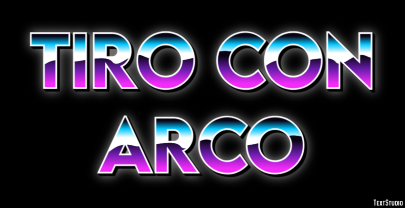 Tiro con arco Efecto de texto