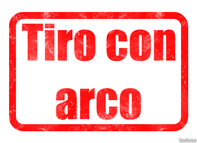 Tiro con arco Efecto de texto