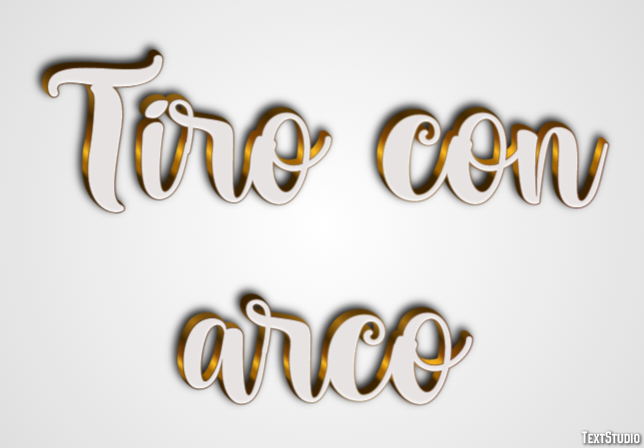 Tiro con arco Efecto de texto