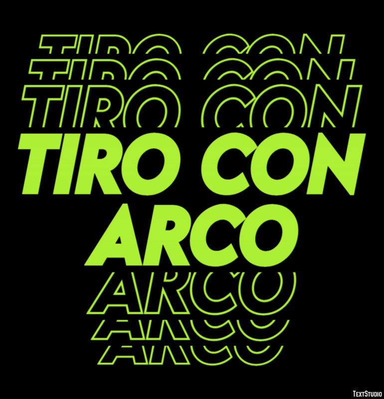 Tiro con arco Efecto de texto