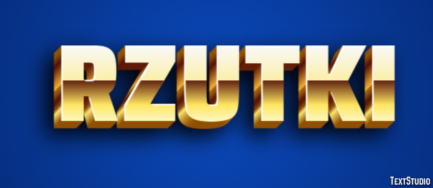 Rzutki Efekt tekstowy