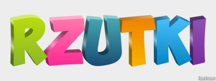 Rzutki Efekt tekstowy
