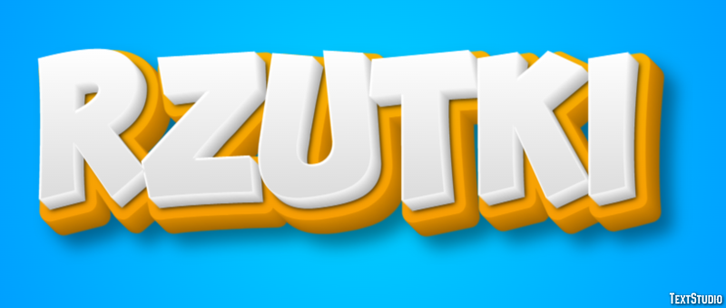 Rzutki Efekt tekstowy