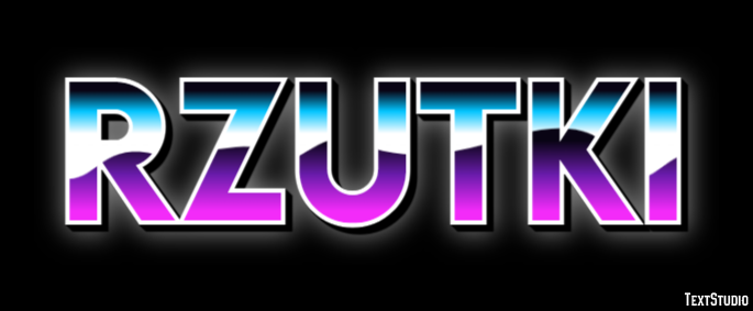 Rzutki Efekt tekstowy