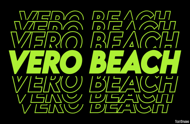Vero Beach Efecto de Texto