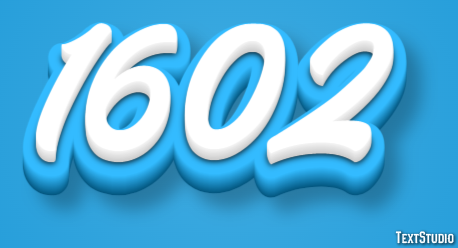 1602 Text Effect