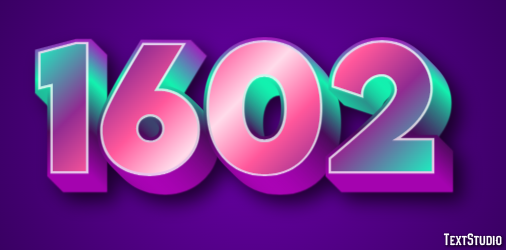 1602 Text Effect