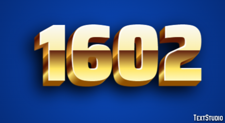 1602 Text Effect