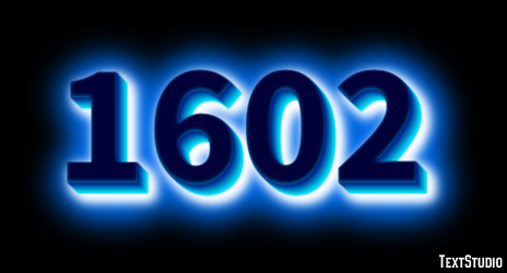 1602 Text Effect