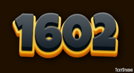1602 Text Effect