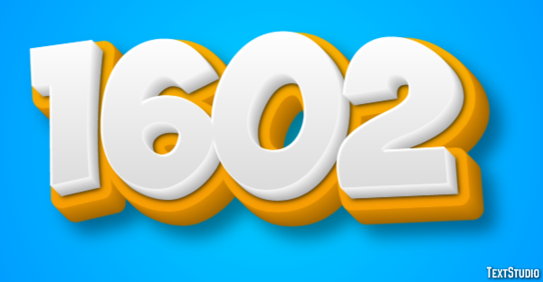 1602 Text Effect