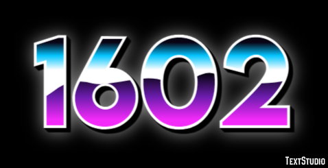 1602 Text Effect