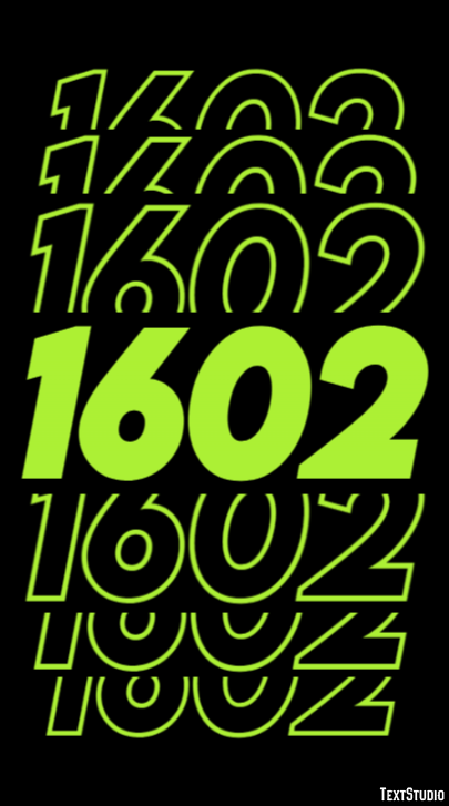 1602 Text Effect