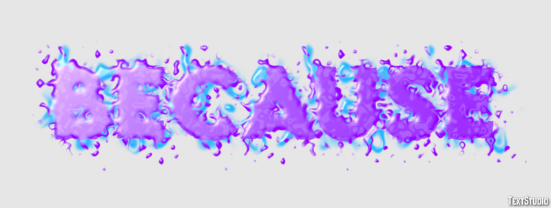 Because Text Effect