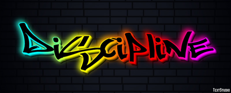 Discipline Text effect