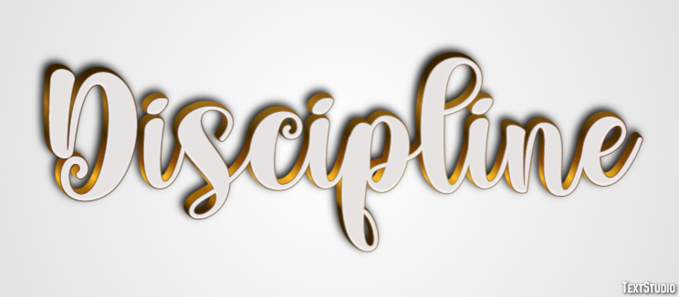 Discipline Tekst Effect