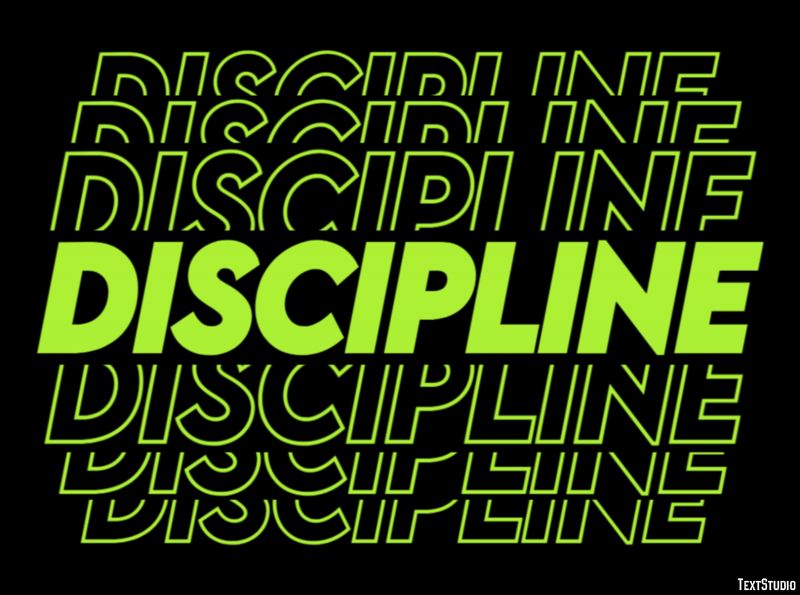 Discipline Tekst Effect