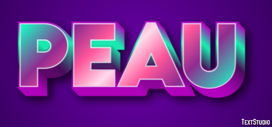 Peau Effet de texte