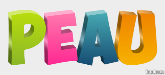 Peau Effet de texte