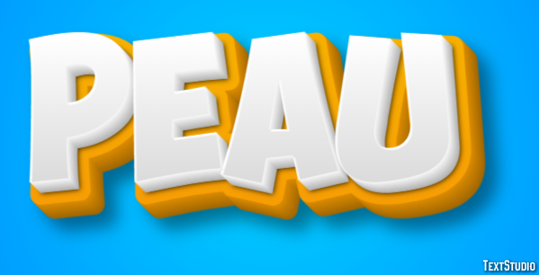 Peau Effet de texte