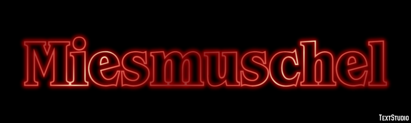 Miesmuschel Effetto testo